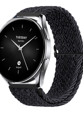 适用小米watchs4编织手表带sport4代腕表S3智能s2运动s1pro华米Amazfit GTR4/R3男女color2新款gts4专用腕带