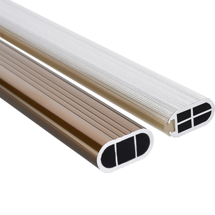 衣柜内挂衣杆加厚法兰座衣架衣橱横杆挂杆五金静音柜子凉衣架衣通