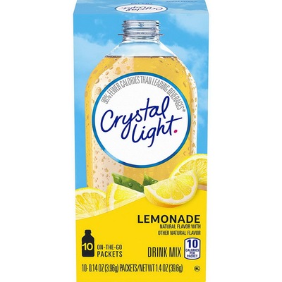 拍2件包邮果味Crystal Light 低卡维他命即溶饮料粉 天然柠檬