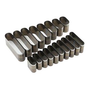 椭圆形裁切刀模 一字扁冲刀手工diy皮革硅胶下料开孔耳仔吊牌模切