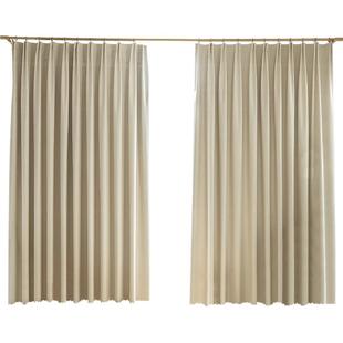 挂钩式窗帘遮光2025新款隔热防晒遮阳卧室飘窗防光布免打孔安装全