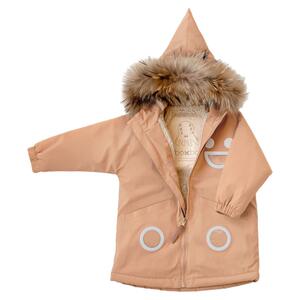 8Z法国BOXBO FW24秋冬儿童精灵帽加厚保暖防水长外套