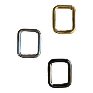 包配件方扣加厚固定锌合金口字扣包带金属扣金属箱包方型五金配件