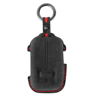 适用26款焕新版极氪001立体钥匙包车钥匙套保护壳Alcantara翻毛皮