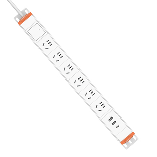 良工厨房壁挂式插座墙上固定轨道接线板明装排插移动大功率插排