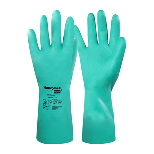 霍尼韦尔耐酸碱溶剂防化手套丁腈耐油污防腐蚀工业劳保防护用品