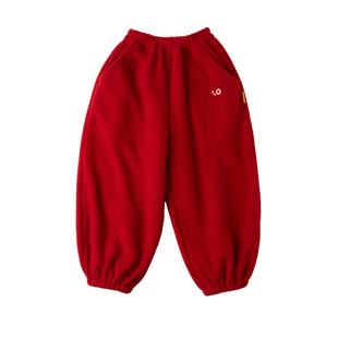 LEOOHOOLE | 哦哦乐 软乎乎抗静电保暖束脚口毛绒裤