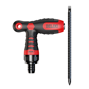 德力西棘轮螺丝刀工具套装梅花起子多功能家用异形改锥十字一字批