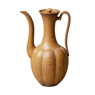 束刻 原矿粗陶手工白酒酒具套装日式复古酒壶酒杯分酒器仿宋执壶