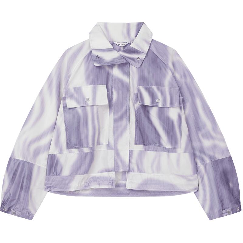 【随型风衣】玛丝菲尔秋季新款工装风时尚短款花稿风衣外套