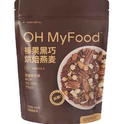 哦唛福榛果黑巧高蛋白即食燕麦片