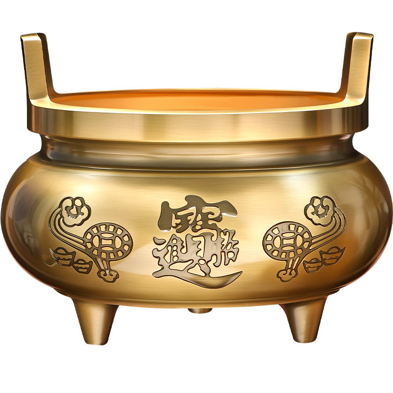 铜合金香炉家用供奉财神爷宣德炉