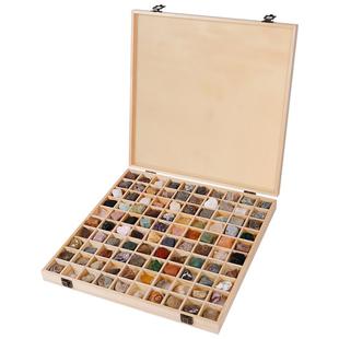 100种天然矿石化石岩石标本水晶原石玛瑙宝石石头儿童矿物礼物