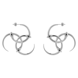 【张雪迎同款】BLACKHEAD/黑头叁蛇灵引系列叁蛇环缠绕大耳圈