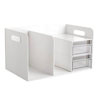 得力书立书架阅读架桌面置物架学生书桌书夹固定书本收纳神器分隔板办公室文件架书档课桌收纳夹书挡架放书夹