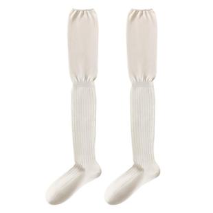 堆堆过膝袜子女长筒袜配靴子春秋款白色长腿显瘦高筒防下滑大腿袜