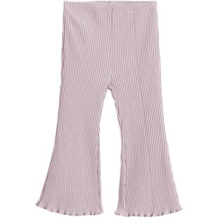 马克珍妮法式优雅 女童弹力微喇针织打底裤 儿童春秋喇叭裤240230