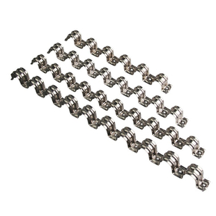 不锈钢排卡20骑马卡16加厚连排u型联排卡子单边码固定卡扣线管夹