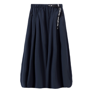 RARN2025秋装新款山系户外半身裙运动百搭花苞裙松紧腰工装半裙女