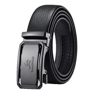 保罗男士真皮自动扣头层纯牛皮