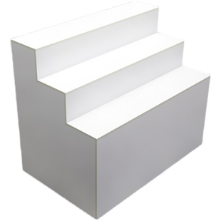 阶梯式货架堆头超市中岛梯形展示台鞋包台阶式展柜鲜花礼品置物架