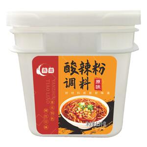 燕周酸辣粉调料4.5kg餐饮桶装