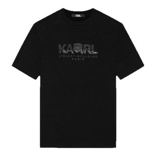 KARL LAGERFELD轻奢质感短袖T恤25秋新品老佛爷卡尔拉格斐男装