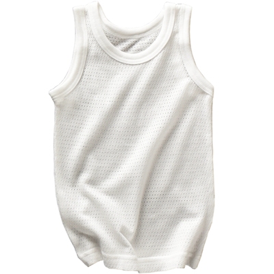 薄款夏季男女童宝宝网眼内衣套装