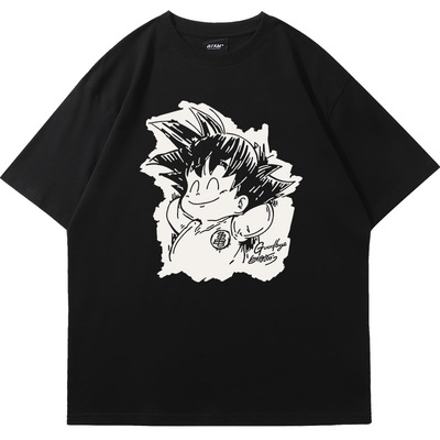 日系动漫龙珠小悟空卡通春夏短袖