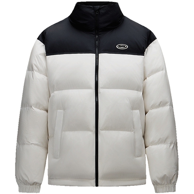 安踏保暖羽绒服男女同款冬季新款防泼水连帽保暖宽松短款羽绒外套