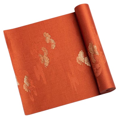 茶席禅意风轻奢布艺桌旗