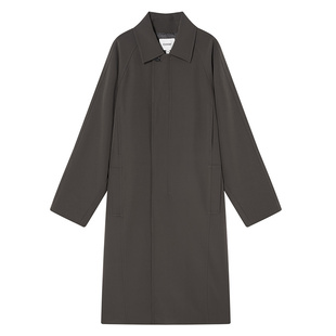 COVERINS橡苔灰风衣外套宽松长款ROW中性风挺括不易皱CC34307050