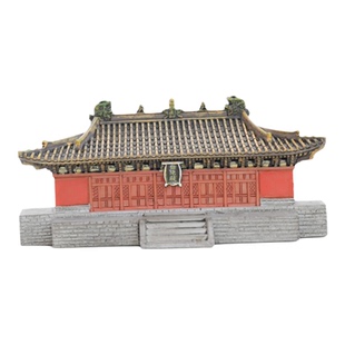 山西古建朔州崇福寺弥陀殿金代五绝树脂立体摆件冰箱贴马年礼物