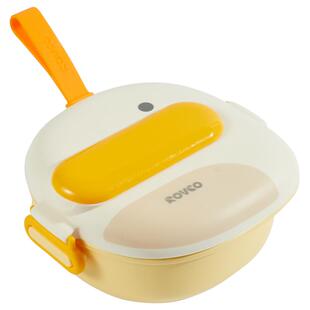 日康宝宝外出辅食碗婴儿出门便携吸盘碗不锈钢饭盒儿童餐具套装