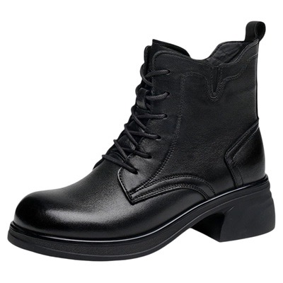 金猴羊皮马丁靴冬季厚底加绒保暖