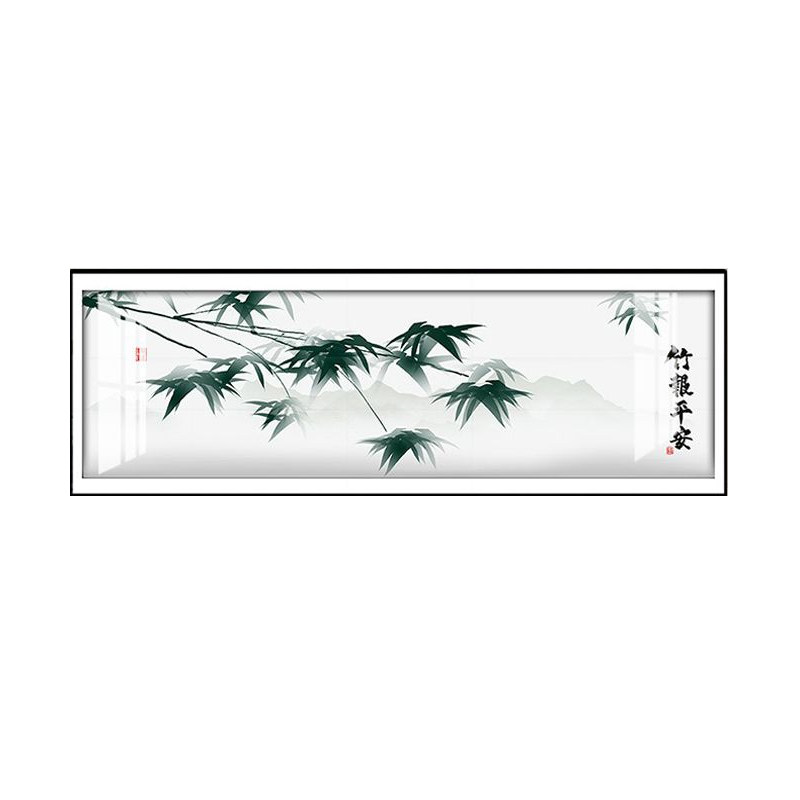 新年中式花鸟竹林卧室床头装饰画温馨国风书房民俗酒店背景墙挂画