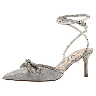 HGK绮梦星光满钻蝴蝶结绑带婚鞋