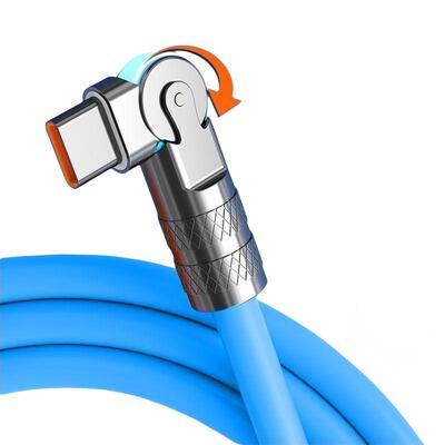 弯头数据线240W快充线Type-C可旋转适用华为荣耀VIVOP闪充电线2米