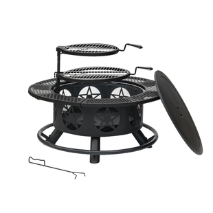 户外工匠烧烤炉家用庭院烤肉炉围炉煮茶篝火炉取暖炉户外烧烤桌