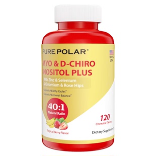 好吃的肌醇片40比1咀嚼美国原装养卵2号DCI手性胆碱硒Myo硫辛酸