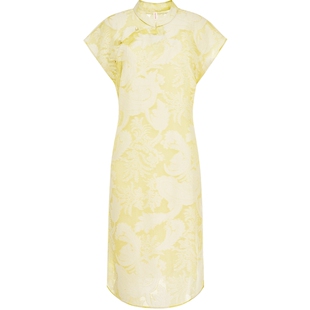 naivee纳薇新中式H型提花改良款旗袍赴宴轻礼服女