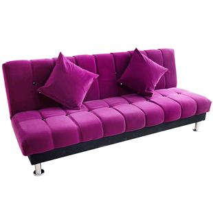 出租房客厅双人三人多功能可折叠简易沙发床两用布艺小户型沙发