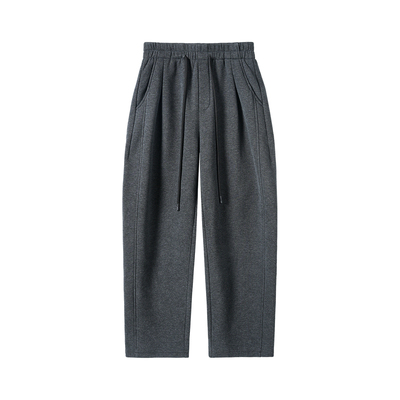 NYHSUGOO/南乙冬季重磅420g32支加绒双层锁温休闲卫裤55002男士