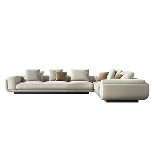 VATAR梵达 意式极简法式布艺沙发现代简约L型转角沙发客厅家具