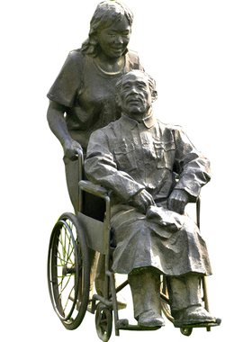 玻璃钢孝文化主题田园风塑像仿铜