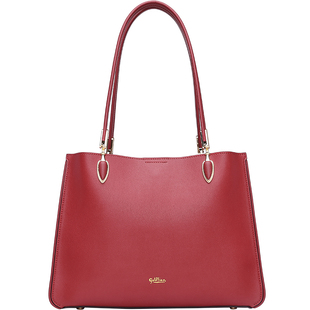 金利来女包2026新款时尚手提包大容量通勤单肩包真皮百搭托特包潮