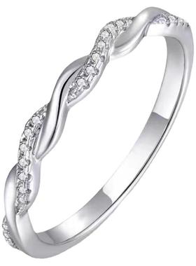 PRINGXY女小众麻花戒指