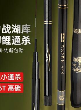 日系高碳进口钓鱼竿超轻超硬5H28调6H19调台钓竿长节鲫鱼竿套装