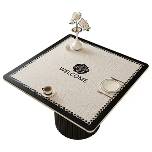 正方形桌布防水防油免洗餐桌垫子隔热防烫桌面保护垫饭桌方桌台布