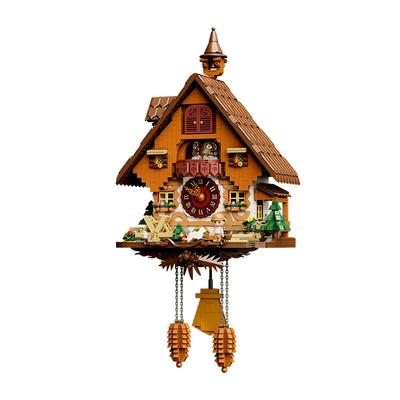 【拼奇积木】拼奇复古收藏系列布谷鸟时钟积木摆件拼搭积木玩具